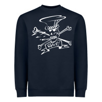 Navy slash Heavyweight Sweatshirt - ArtMosaic