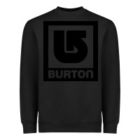 Black burton Heavyweight Sweatshirt - ArtMosaic