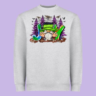 Joy Halloween Gnome Heavyweight Sweatshirt Designed By Cowhidedigitalart