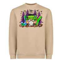 Mushroom Joy Halloween Gnome Heavyweight Sweatshirt - CowhideDigitalArt