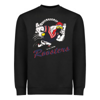 Black roosters-sydney city Classic Heavyweight Sweatshirt - ArtMosaic
