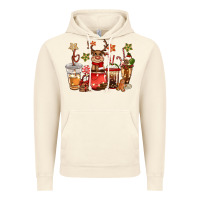 Vintage Artic christmas reindeer coffee Vintage Hoodie - CowGirlArtShop