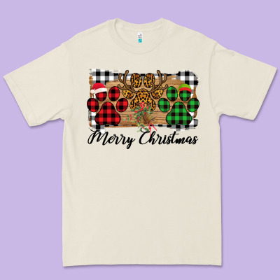 Merry Christmas Paws Premium Tee Designed By Bettercallsaul