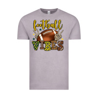 Vintage Zinc Football vibes yellow and green team color Vintage Tee - HowdyJamesFarm