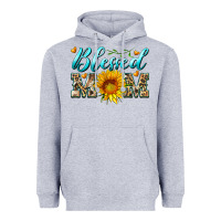 Heather Grey blessed mom with sunflower Heavyweight Hoodie - Artiststas