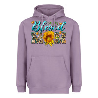 Lavender blessed mom with sunflower Heavyweight Hoodie - Artiststas