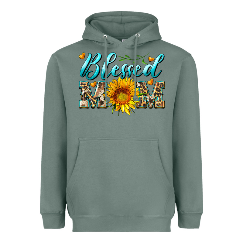 Blessed Mom With Sunflower Heavyweight Hoodie by Artiststas | Teevron