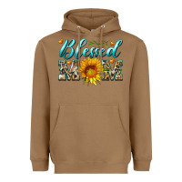 Toasted Coconut blessed mom with sunflower Heavyweight Hoodie - Artiststas
