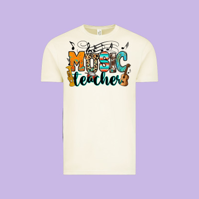 Music Teacher Vintage Tee Designed By Ranaportraitstore