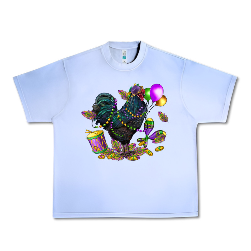 Mardi Gras Chicken Urban Heavy Tee by CowGirlArtShop | Teevron