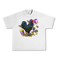 Lunar Rock mardi gras chicken Urban Heavy Tee - CowGirlArtShop
