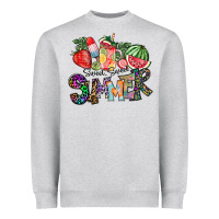 Heather Grey Sweet Sweet Summer Heavyweight Sweatshirt - CowhideDigitalArt
