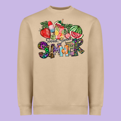 Sweet Sweet Summer Heavyweight Sweatshirt Designed By Cowhidedigitalart