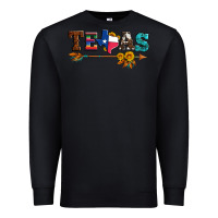 Black texas with arrow and sunflowers Premium Sweatshirt - Artiststas
