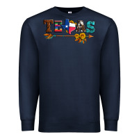 Navy texas with arrow and sunflowers Premium Sweatshirt - Artiststas
