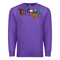 Purple texas with arrow and sunflowers Premium Sweatshirt - Artiststas