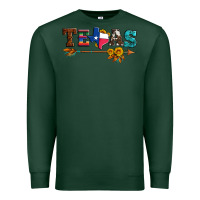 Sports Green texas with arrow and sunflowers Premium Sweatshirt - Artiststas