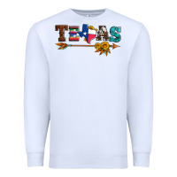 White texas with arrow and sunflowers Premium Sweatshirt - Artiststas