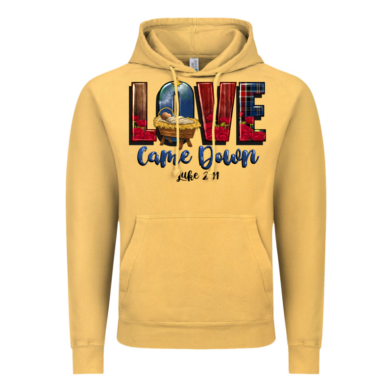 Love Came Down Luke 2 11 Vintage Hoodie by CowGirlArtShop | Teevron