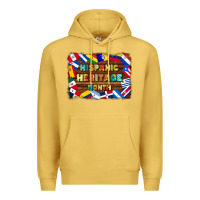 Antique Gold hispanic heritage flags Premium Hoodie - BundleAndBundleShop