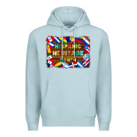 Blue Mist hispanic heritage flags Premium Hoodie - BundleAndBundleShop