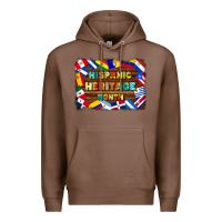 Chestnut hispanic heritage flags Premium Hoodie - BundleAndBundleShop
