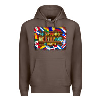 Coffee hispanic heritage flags Premium Hoodie - BundleAndBundleShop