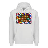 Dove Grey hispanic heritage flags Premium Hoodie - BundleAndBundleShop
