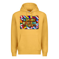 Mustard hispanic heritage flags Premium Hoodie - BundleAndBundleShop