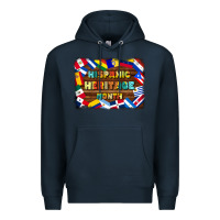 Navy hispanic heritage flags Premium Hoodie - BundleAndBundleShop