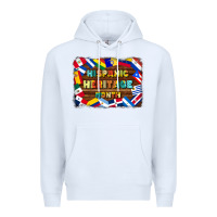 White hispanic heritage flags Premium Hoodie - BundleAndBundleShop