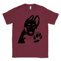 Burgundy German Shepherd German Shepherd Puppy Classic Tee - trangStudio