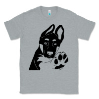 Heather Grey German Shepherd German Shepherd Puppy Classic Tee - trangStudio