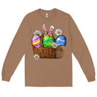 Toasted Coconut Easter eggs  Easter Day Long Sleeve Tee - CowGirlArtShop