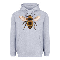 Heather Grey bee Heavyweight Hoodie - Artiststas
