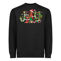Black Joy Girl Black Heavyweight Sweatshirt - CowhideDigitalArt