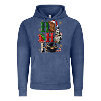 Vintage Denim ho ho ho heifer cow gnomies Vintage Hoodie - CowGirlArtShop