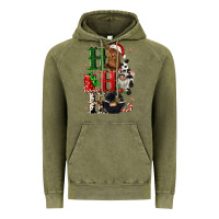 Vintage Olive ho ho ho heifer cow gnomies Vintage Hoodie - CowGirlArtShop