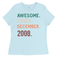 Baby Blue Awesome Since December 2008 Ladies Tee - Bettercallsaul