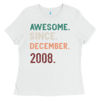 White Awesome Since December 2008 Ladies Tee - Bettercallsaul