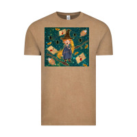 Vintage Coffee wizard boy with mouse Vintage Tee - TumblerDesignByShophia