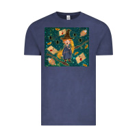 Vintage Denim wizard boy with mouse Vintage Tee - TumblerDesignByShophia