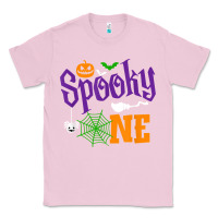 Bubblegum Pink spooky one boy halloween 1st birthday matching family t shirt Classic Tee - trangStudio