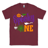 Burgundy spooky one boy halloween 1st birthday matching family t shirt Classic Tee - trangStudio