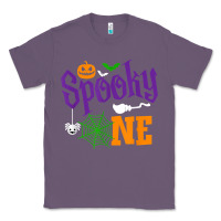 Lavender spooky one boy halloween 1st birthday matching family t shirt Classic Tee - trangStudio
