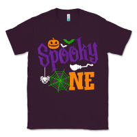 Plum spooky one boy halloween 1st birthday matching family t shirt Classic Tee - trangStudio
