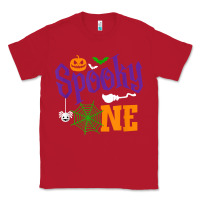 Red spooky one boy halloween 1st birthday matching family t shirt Classic Tee - trangStudio