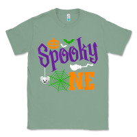 Sage spooky one boy halloween 1st birthday matching family t shirt Classic Tee - trangStudio