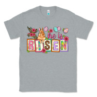 Heather Grey He is risen Classic Tee - NancyCooperArtShop