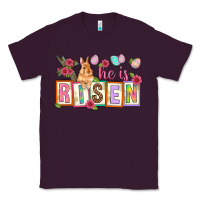 Plum He is risen Classic Tee - NancyCooperArtShop